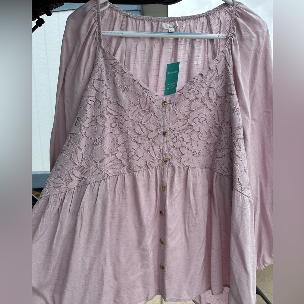 NWT! Peasant Top 2xl Lilac